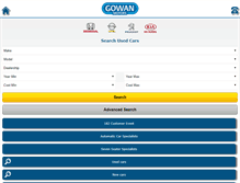Tablet Screenshot of gowanmotors.ie
